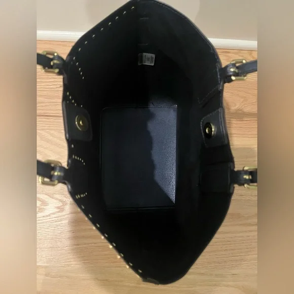 💙Calvin Klein Studded Navy Bucket Purse - Picture 7 of 9